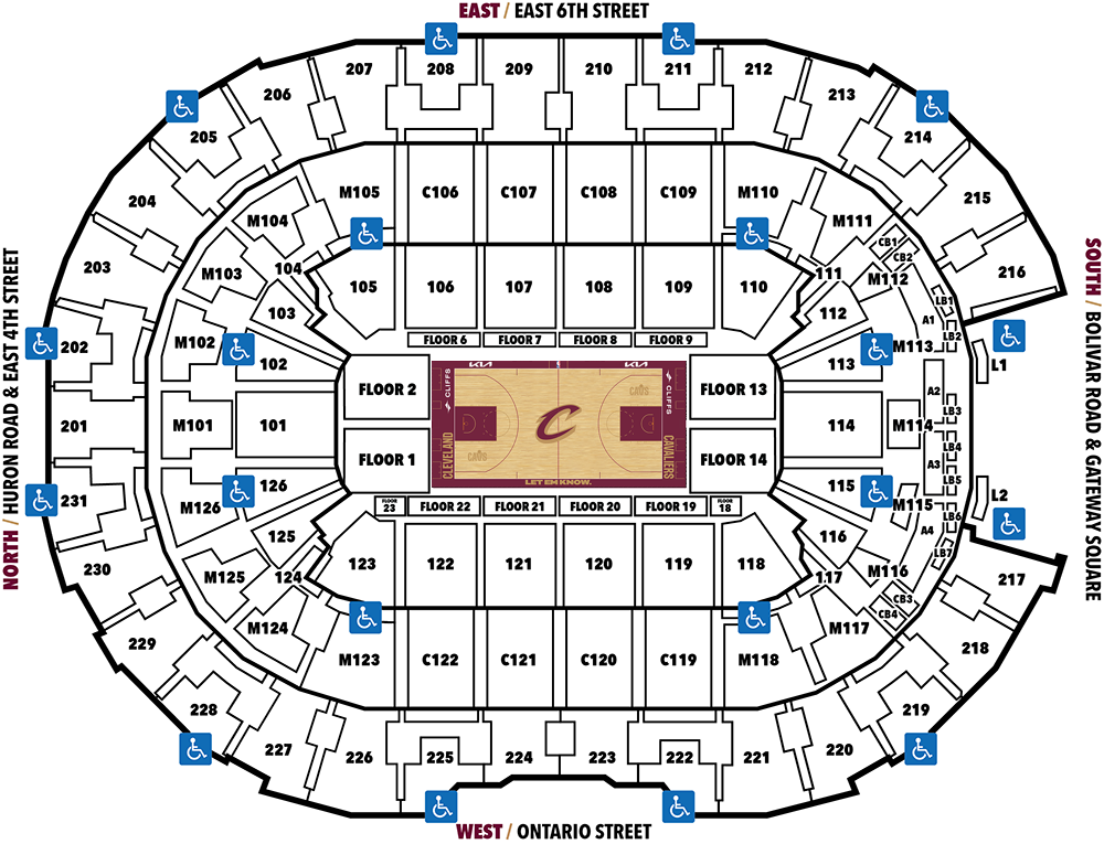 Cleveland Cavaliers ADA Seating