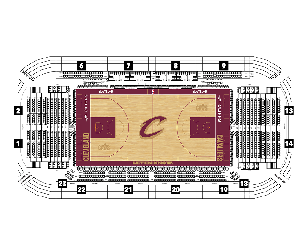 Cleveland Cavaliers Floor Seating